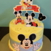 Mickey Mouse Theme First Birthday Cake
