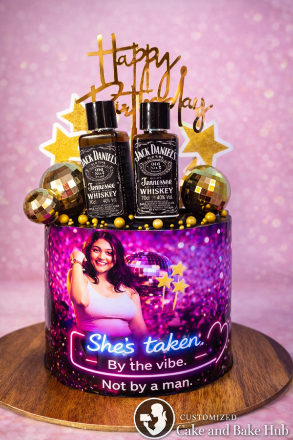 Party Vibe Photo Theme Birthday Designer Cake